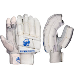 LIMITED EDTION BATTING GLOVES (White - Blue)